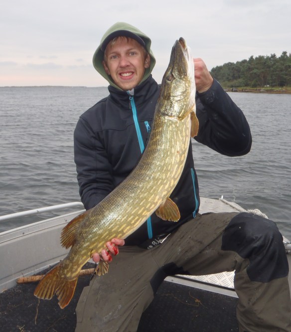 Viktor med nyfångad 92:a