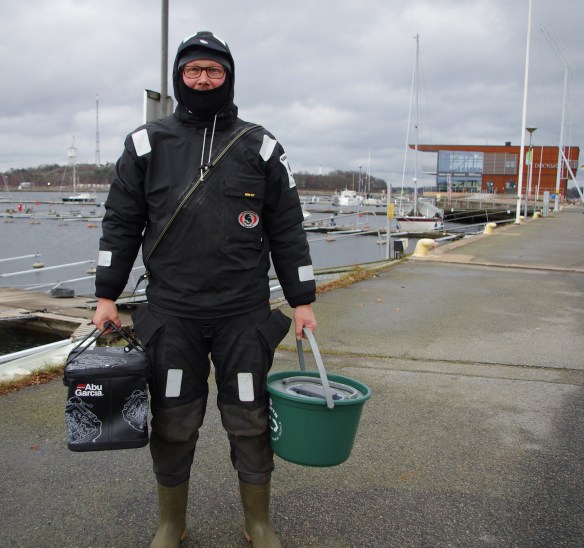 Klädd för vinterfiske